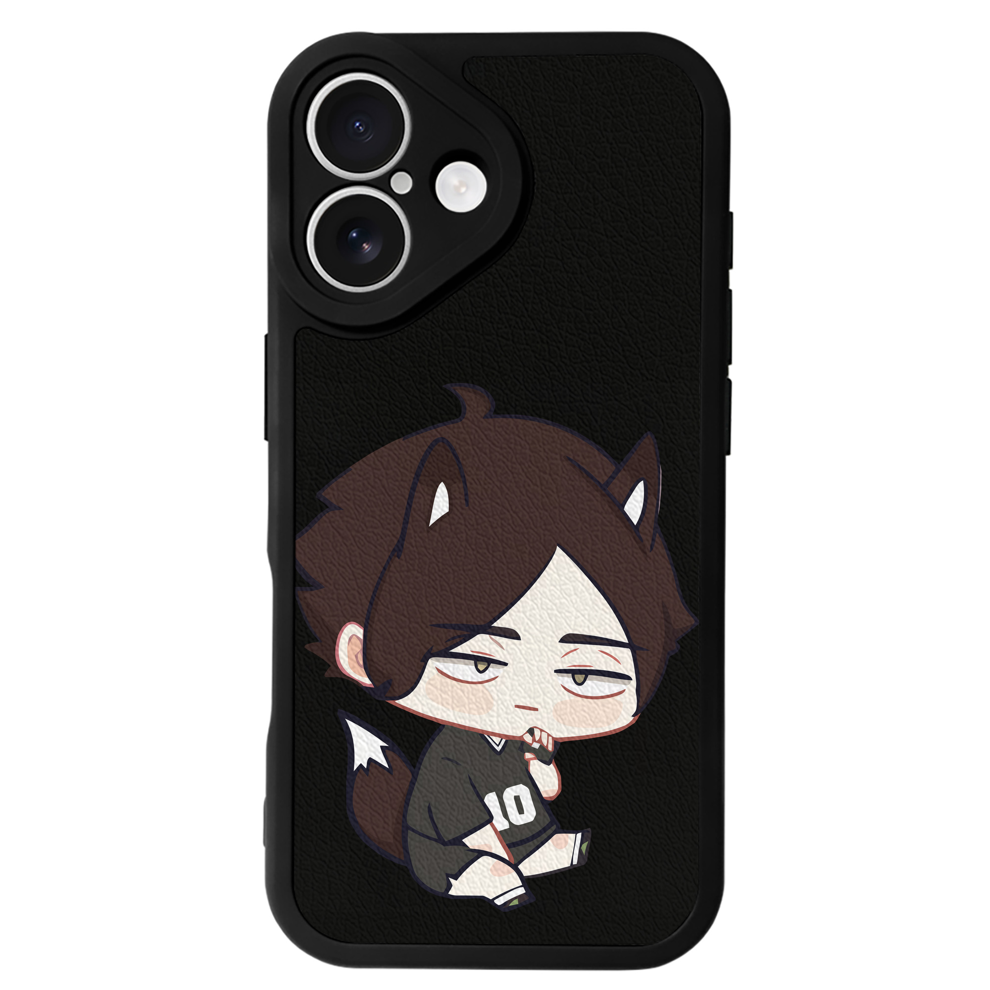 （画像用） ハイキュー!! Haikyu!! 【iPhone 16シリーズ対応】シリコンスマホケース（レザー調） 材質：シリコン